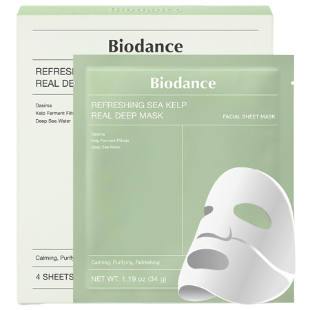 Biodance Refreshing Sea Kelp Real Deep Facial Mask - 4 Masks | Walmart (US)