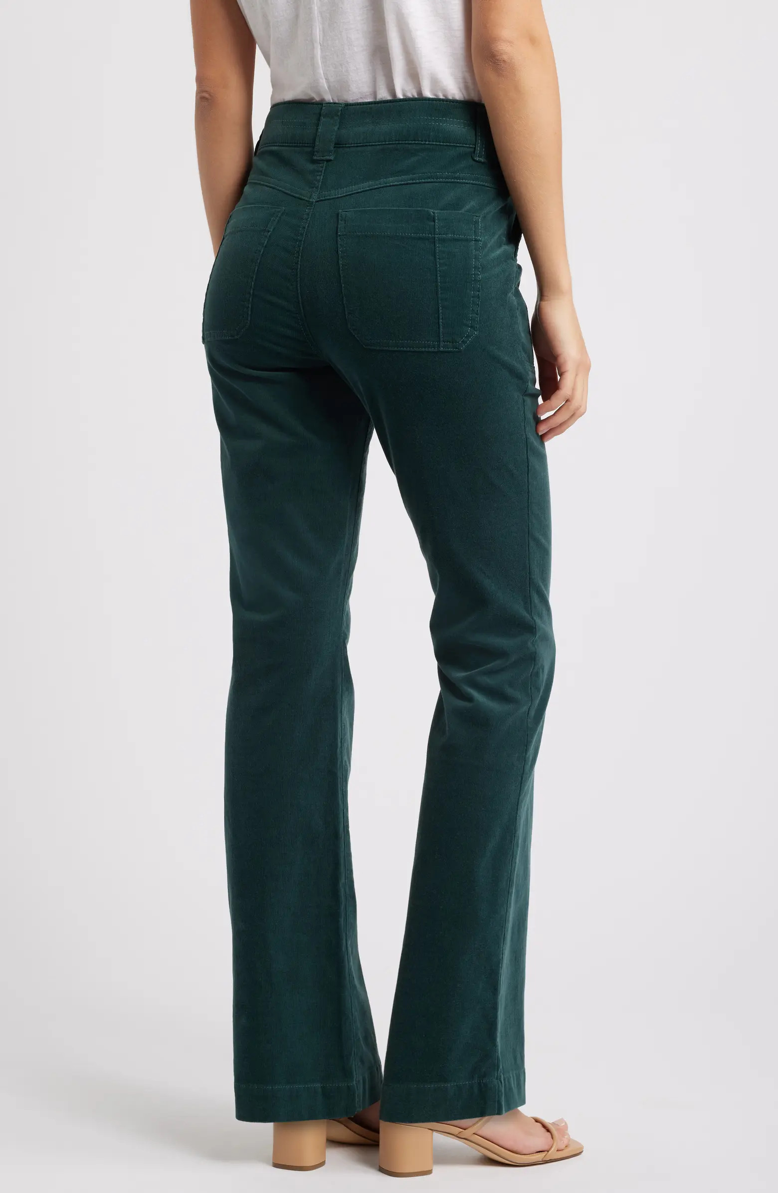 Wit & Wisdom Madison 'Ab'Solution High Waist Bootcut Corduroy Pants | Nordstrom | Nordstrom