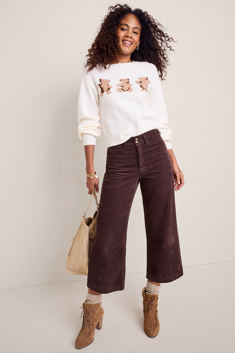 Kathy Corduroy Culotte Pants | Francesca's