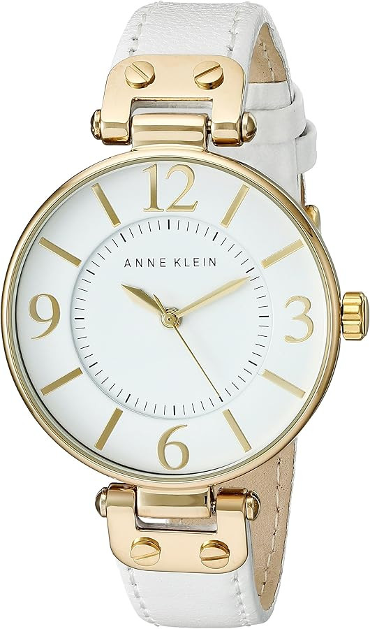 Anne Klein Women's Leather Strap Watch | Amazon (US)