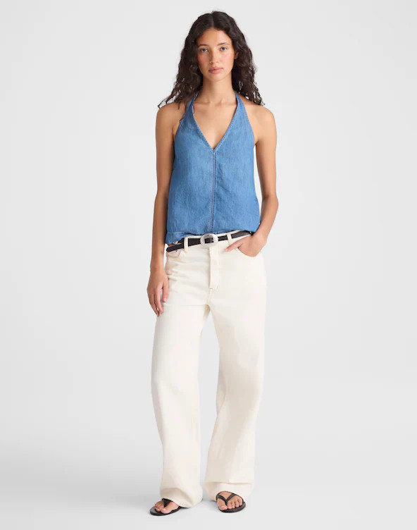 Denim Halter Shell Top | Madewell