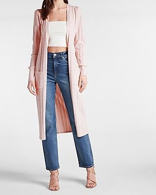 Puff Sleeve Duster Cardigan | Express