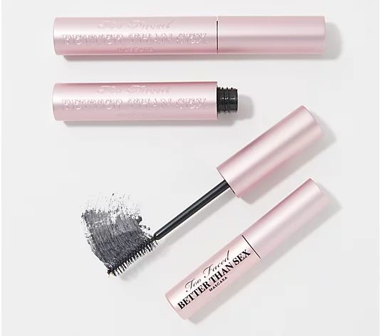 Too Faced Better Than Sex Mascara Duo & Travel-Size Better Than Sex | QVC