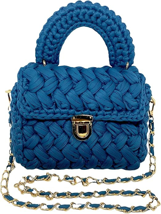 Trendy Summer Woven Crossbody Bag for Women- Handmade to wear as Clutch, Top Handle, or Shoulder ... | Amazon (US)