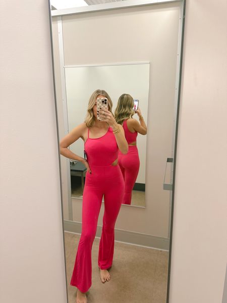 This active jumpsuit is so comfortable, and perfect for travel days! I'm wearing a medium! Love the flare bottom!

Workout Outfit
Vacation Outfit
Activewear
Athletic wear
Fitness
Target
Gifts for her

#LTKfitness #LTKSpringSale #LTKGiftGuide