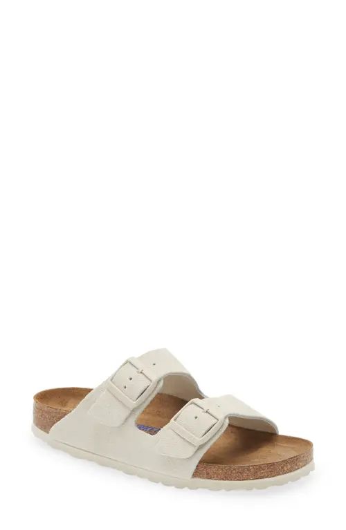 Birkenstock Arizona Soft Footbed Sandal in Antique White at Nordstrom, Size 6-6.5Us | Nordstrom