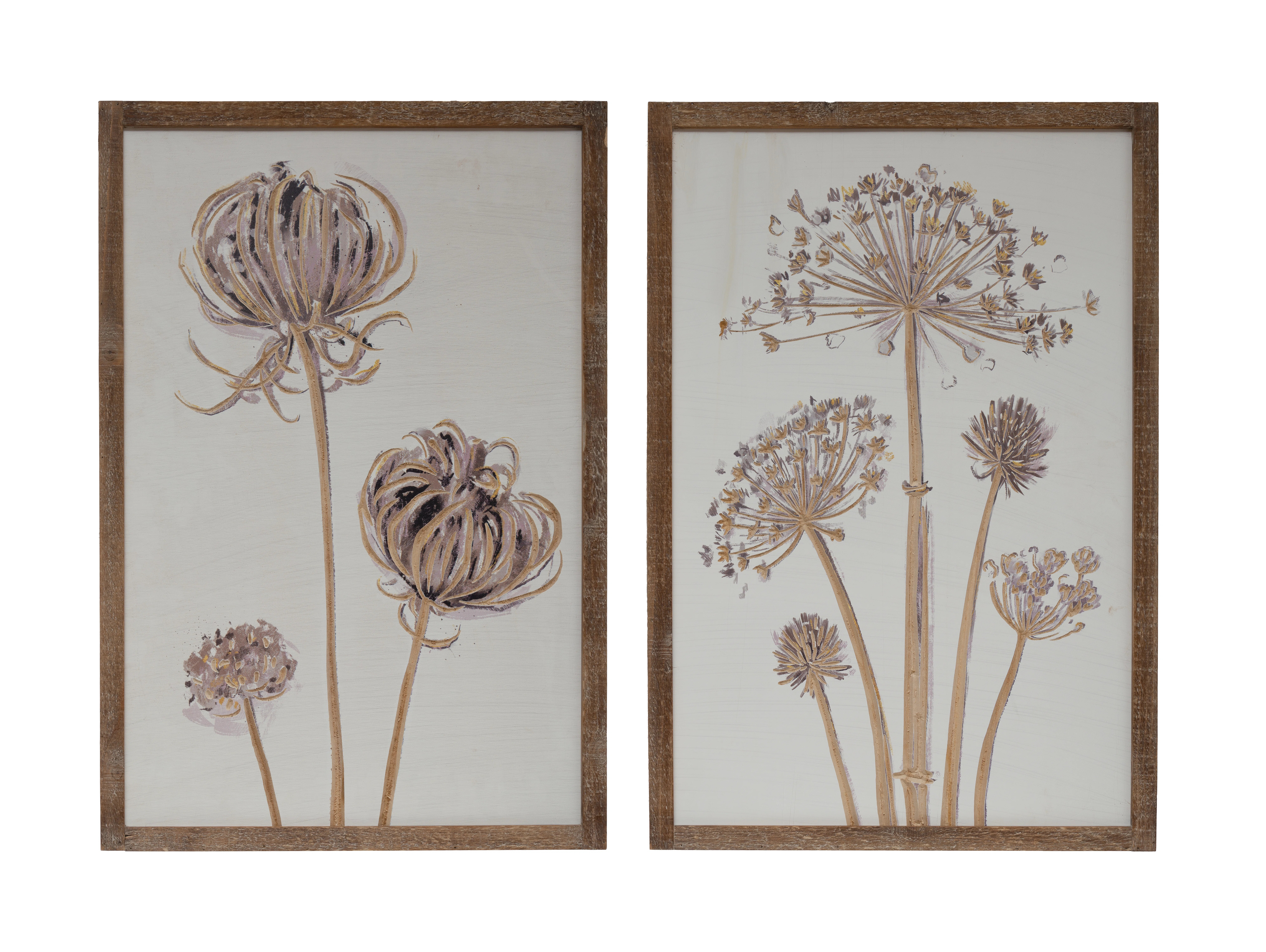 Red Barrel Studio® Engraved Wood Flower Wall Décor with Wood Frame | Wayfair | Wayfair North America
