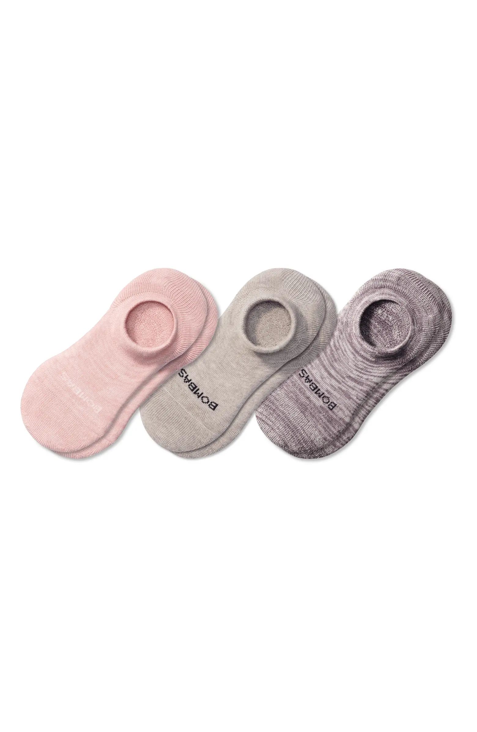 Assorted 3-Pack Cushioned No-Show Socks | Nordstrom