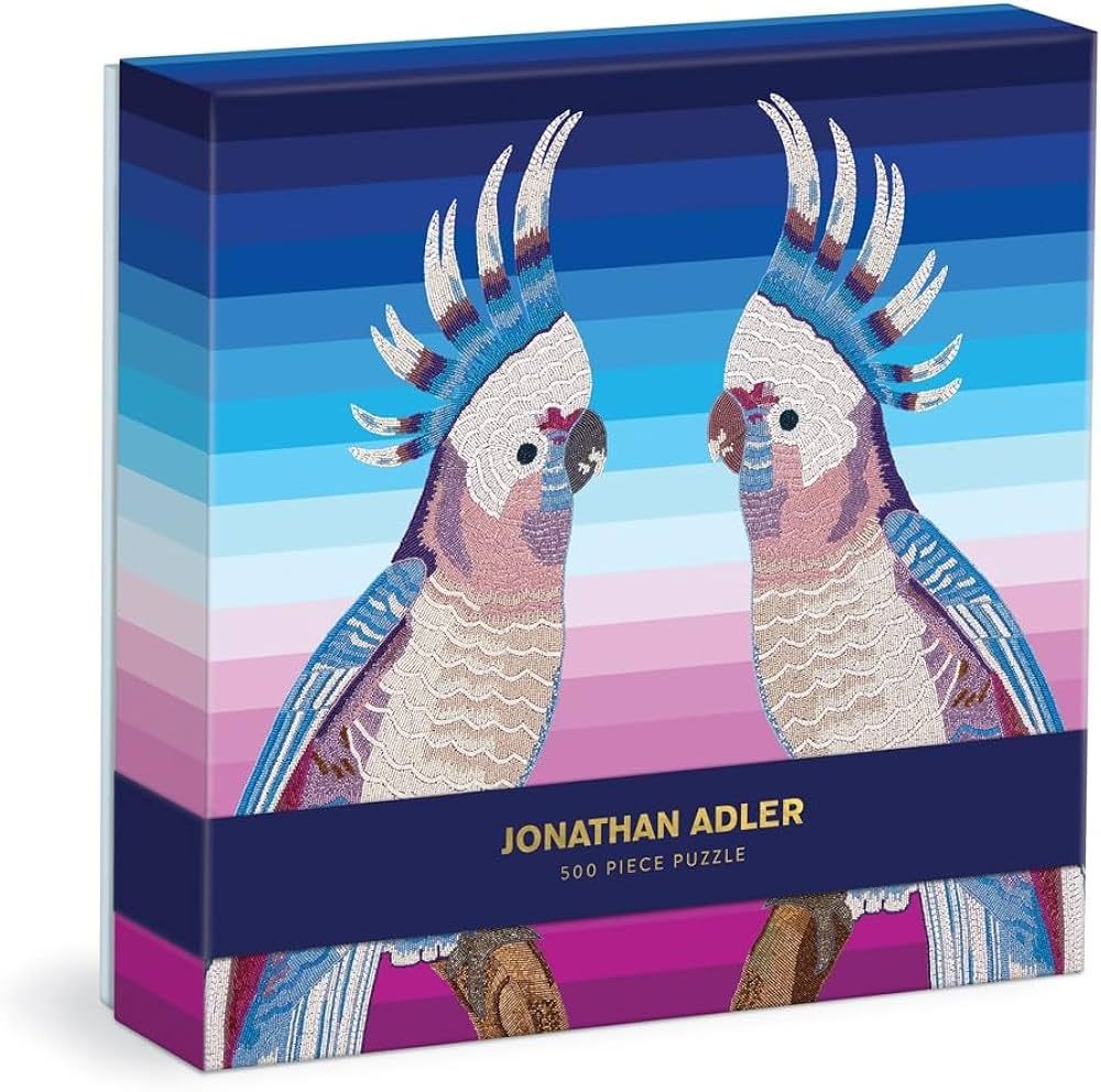 Galison Jonathan Adler Parrots 500 Piece Puzzle from Galison - 20" x 20" Puzzle Featuring Iconic ... | Amazon (US)