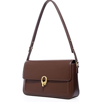 LAFESTIN Split Leather Shoulder Bags For Women with Adjustable Strap, Trendy Crossbody Purses, De... | Amazon (US)