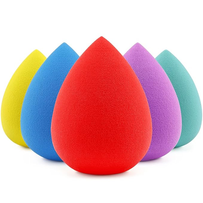 BEAKEY 5 Pcs Makeup Sponges Set, Foundation Blending Beauty Sponge, Boun Boun Sponges Flawless fo... | Amazon (US)