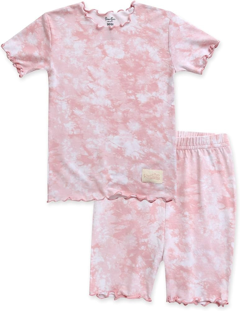 VAENAIT BABY Infant Toddler Kids Junior Pajamas Soft Bamboo Tie Dye Short Summer Pjs 2pcs Set 6M-... | Amazon (US)