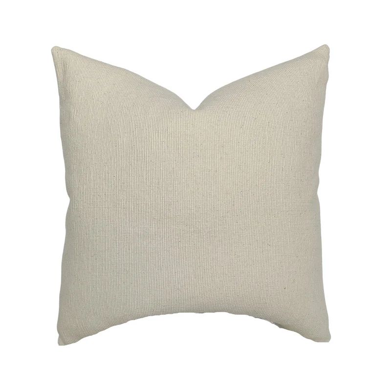 Mabel | Natural Woven Ivory Pillow Cover | Linen & James
