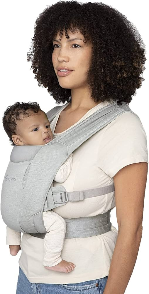 Ergobaby Embrace Cozy Newborn Essentials Baby Carrier Wrap (7-25 Pounds), Soft Air Mesh, Soft Gre... | Amazon (US)