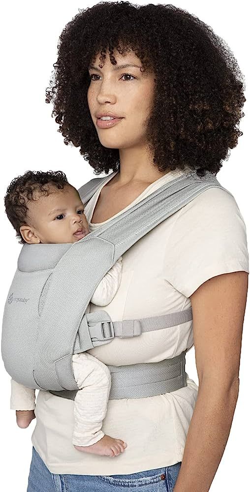 Ergobaby Embrace Cozy Newborn Essentials Baby Carrier Wrap (7-25 Pounds), Soft Air Mesh, Soft Gre... | Amazon (US)