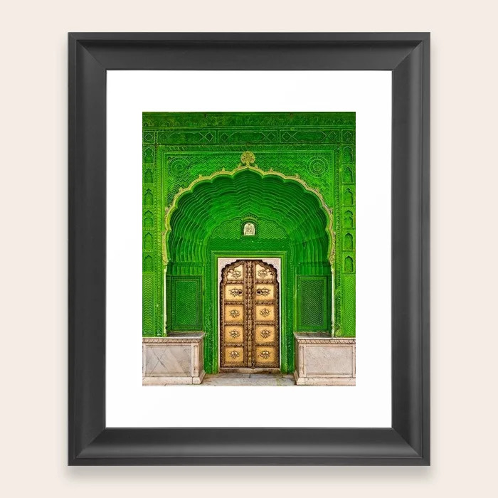 Ganesh Palace in Jaipur India Doorway Framed Art Print | Society6