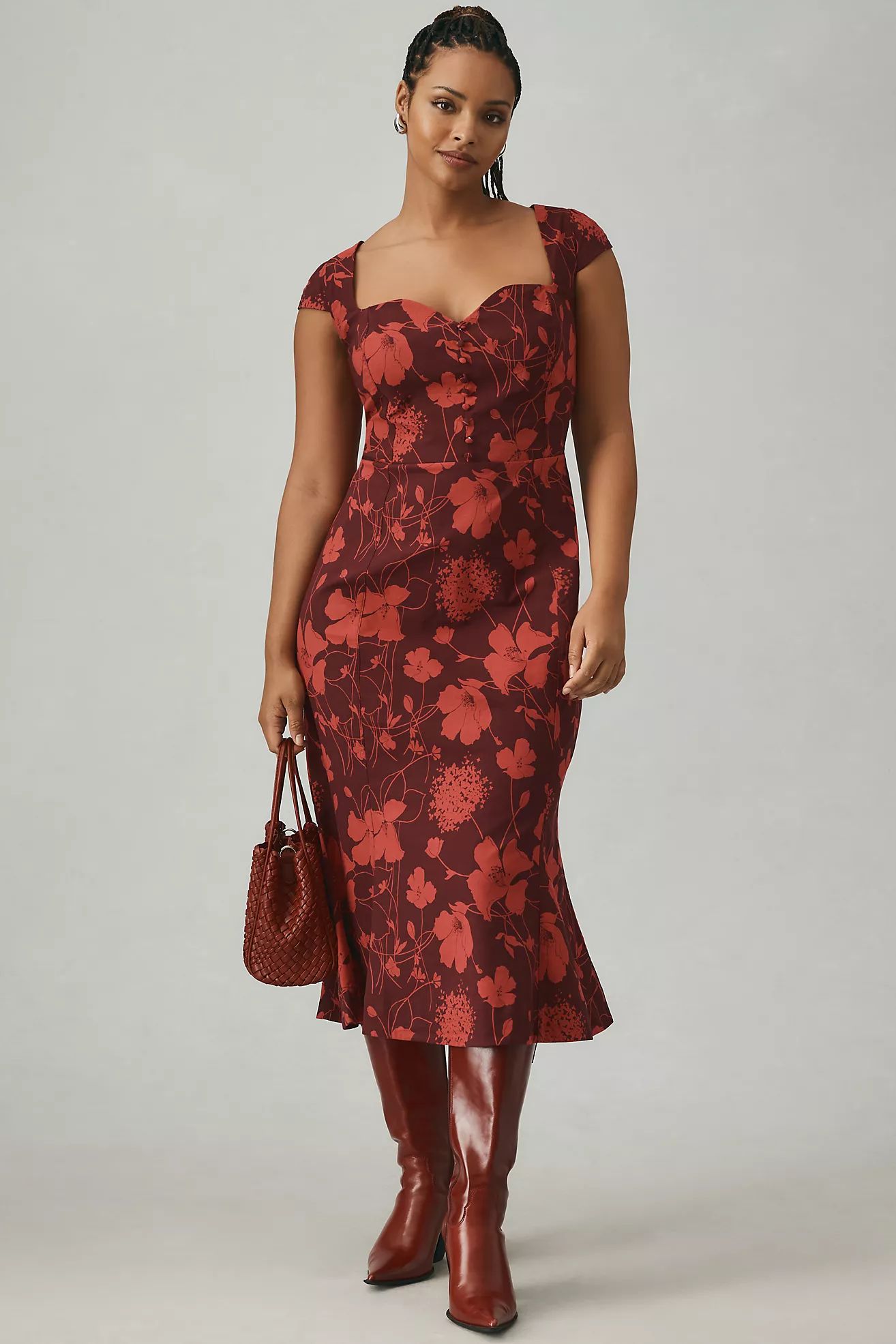 The Cecily Fit & Flare Sweetheart Dress by Maeve | Anthropologie (US)