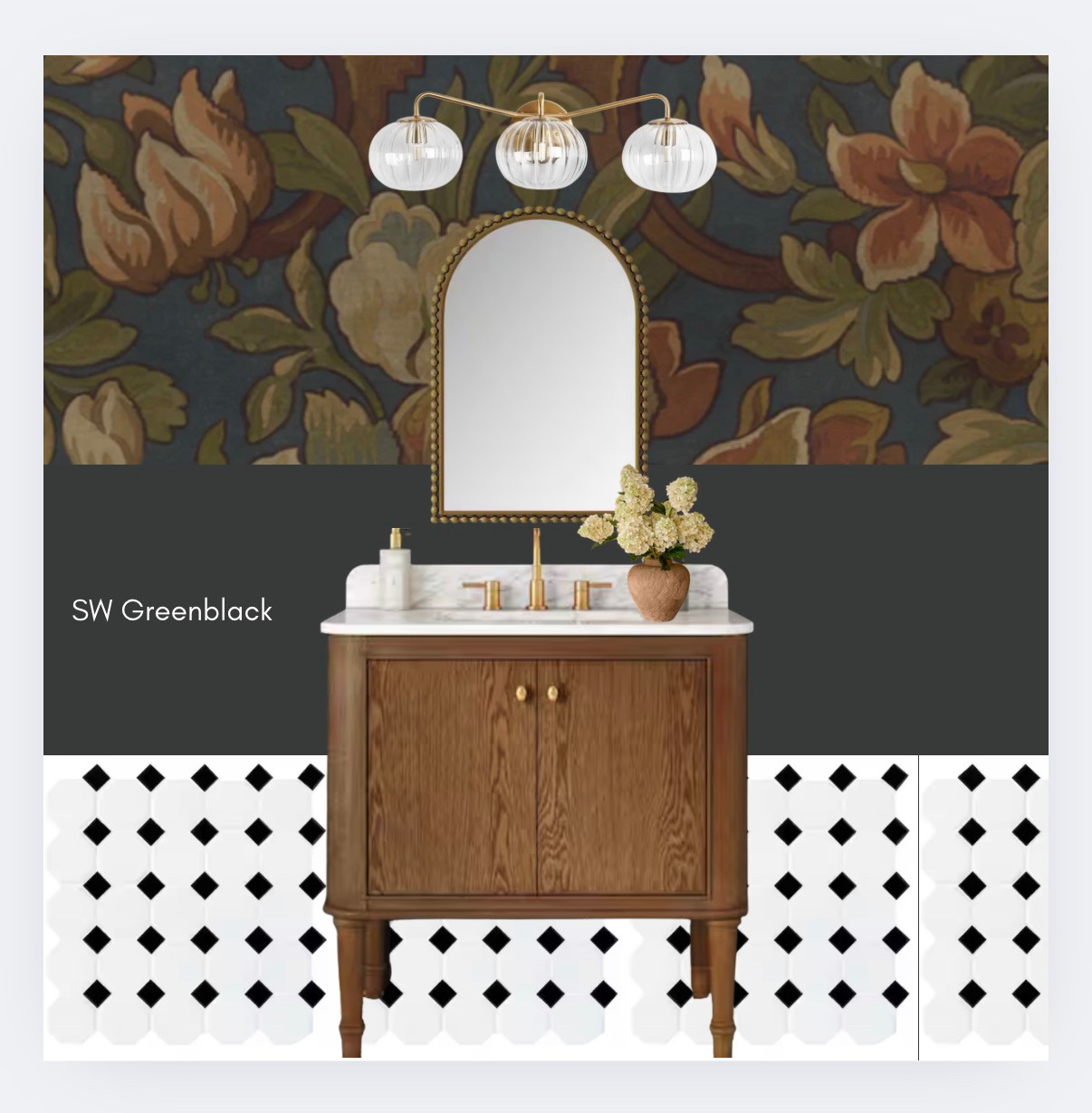 Powder bathroom remodel mood board #bathroomrenovation  

 #LTKHome