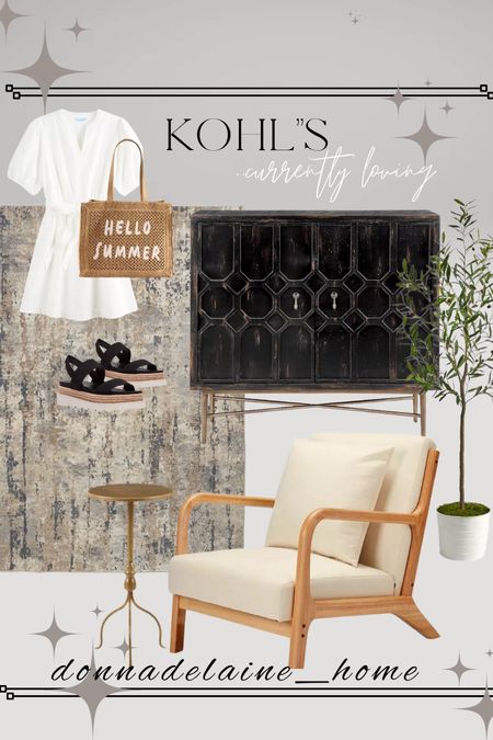A one stop shop: Kohl’s has it all! 
Currently loving this gorgeous black cabinet, wood accent chair. And how cute is the accent table..can’t believe the price! 
Modern organic home, ladies fashion, budget friendly shopping 

#LTKfamily #LTKstyletip #LTKhome