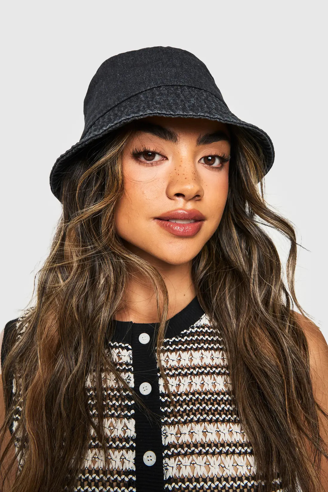 Black Denim Bucket Hat | Boohoo USA | boohoo (US & Canada)