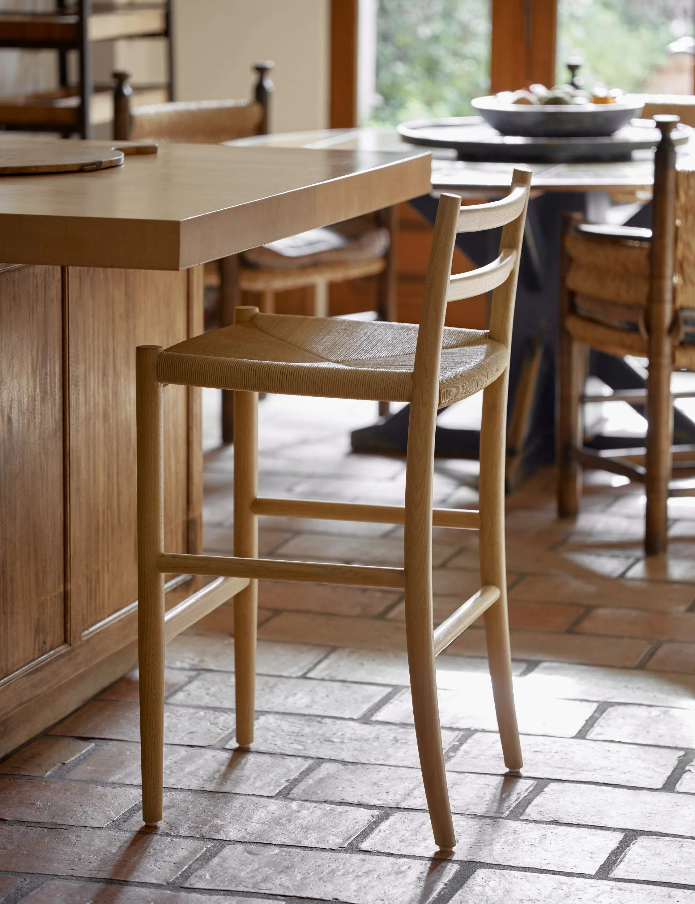 Nicholson Counter Stool, Natural Oak | Lulu and Georgia 