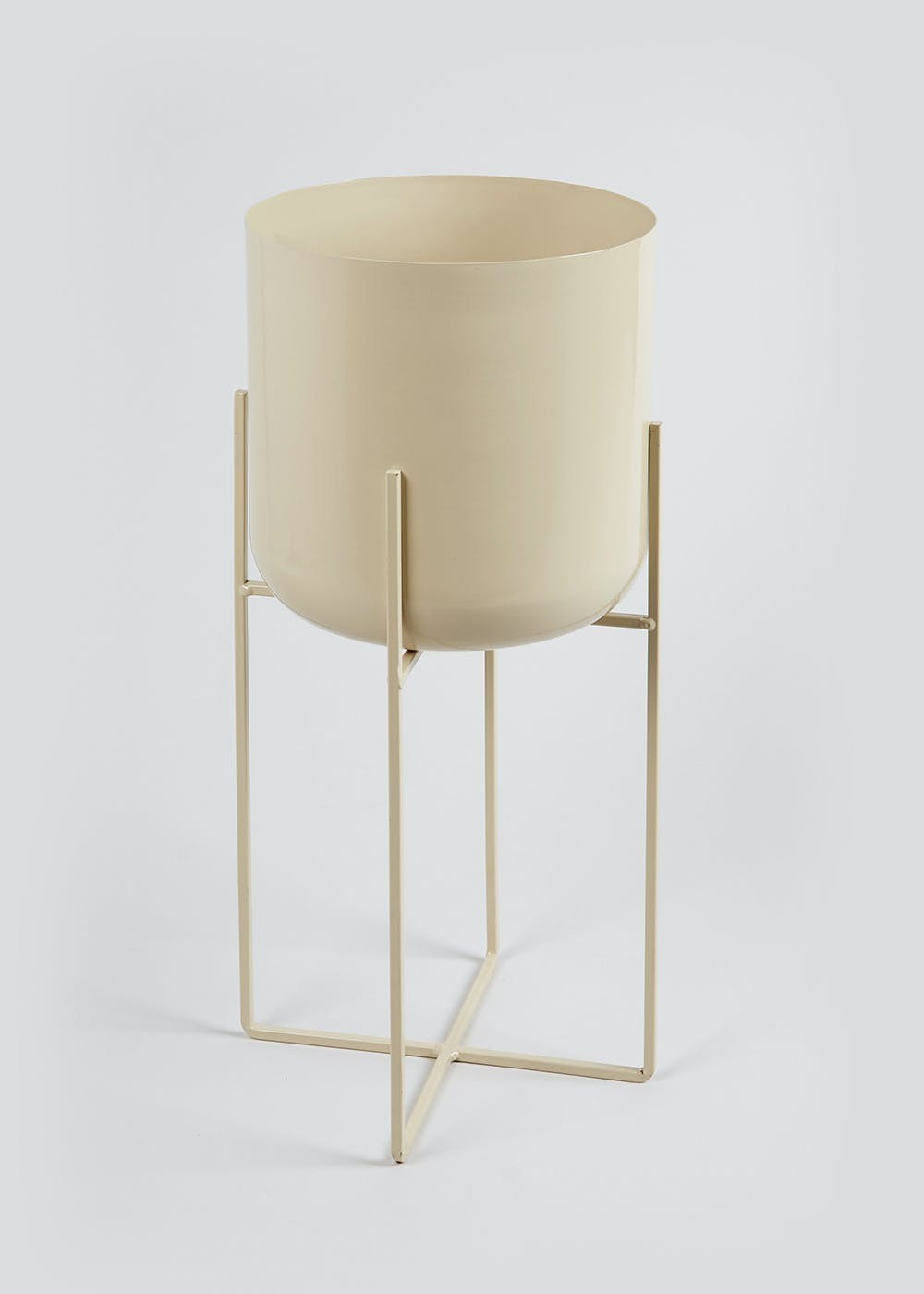 Large Metal Planter (44cm x 20cm x 20cm) – Beige | Matalan (UK)