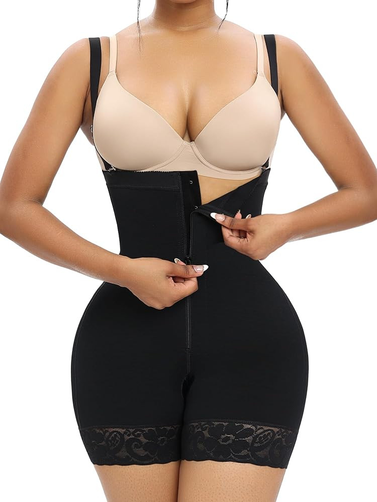 YIANNA Fajas Colombianas Shapewear for Women Tummy Control Butt Lifter Faja Body Shaper With Open... | Amazon (US)