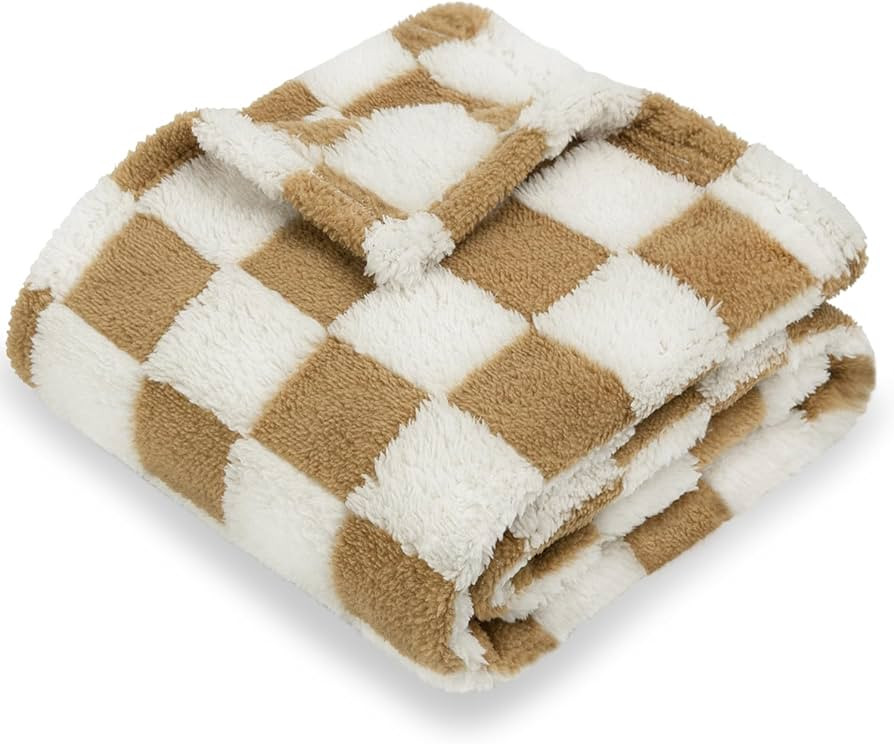 HOMRITAR Super Soft Baby Blanket for Boys Girls Warm Cozy Reversible Checkerboard Toddlers Blanke... | Amazon (US)
