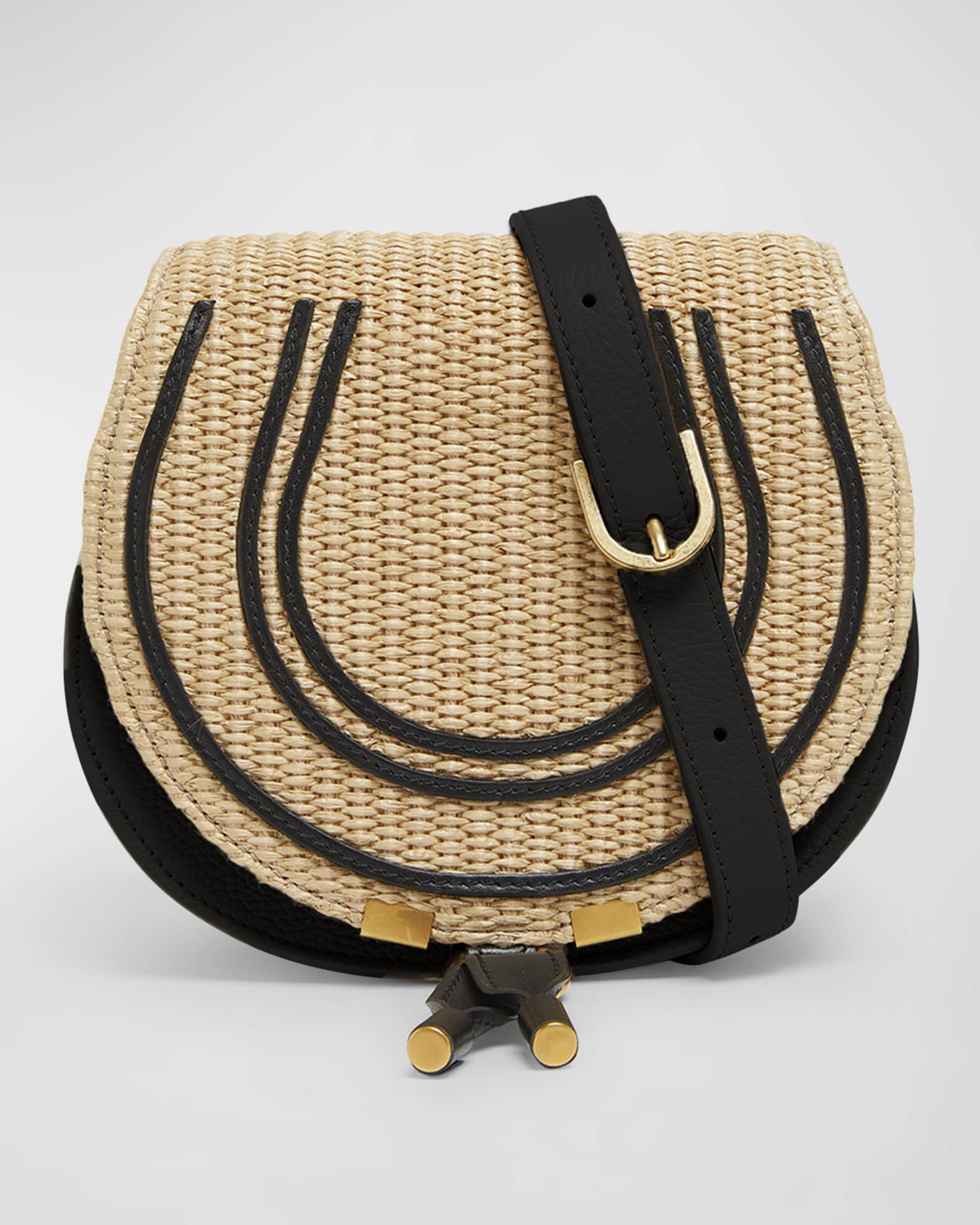 Marcie Small Flap Crossbody Bag in Leather | Neiman Marcus