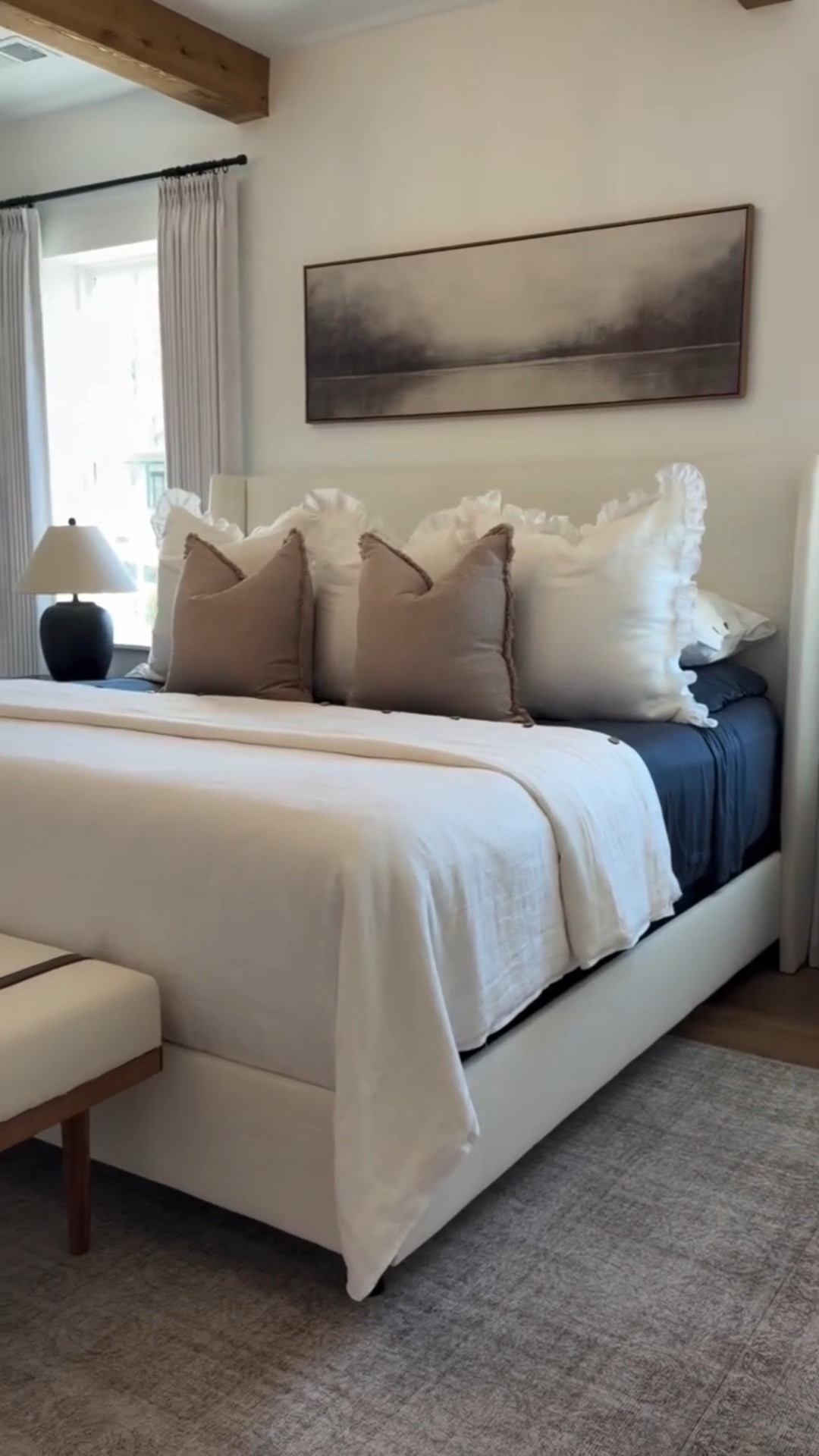 Nothing like a clean room and fresh bedding after being home for days🤍

A quick reset, a little dusting, and these butter-soft bamboo sheets instantly made our bedroom feel brand new again.

I love how everything layers together — the cozy linen duvet and the soft ruffled pillows make it feel calm and lived-in.

Use code TOSJULIA for 15% OFF on their site✨

🔗Make sure you’re following me to receive the DM’s.
Comment BED and I’ll send you all the links.
.
.
.
#cozyhome #bedroomreset #momlifehome #everydaymom #homesweethome