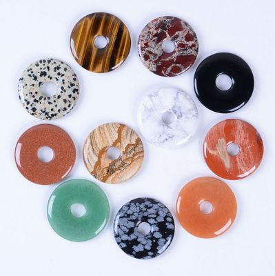 40mm Gemstone donut pendant bead different quantity for your choice | eBay US