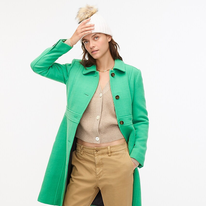 Classic day coat in Italian double-cloth wool with Thinsulate® | J. Crew US
