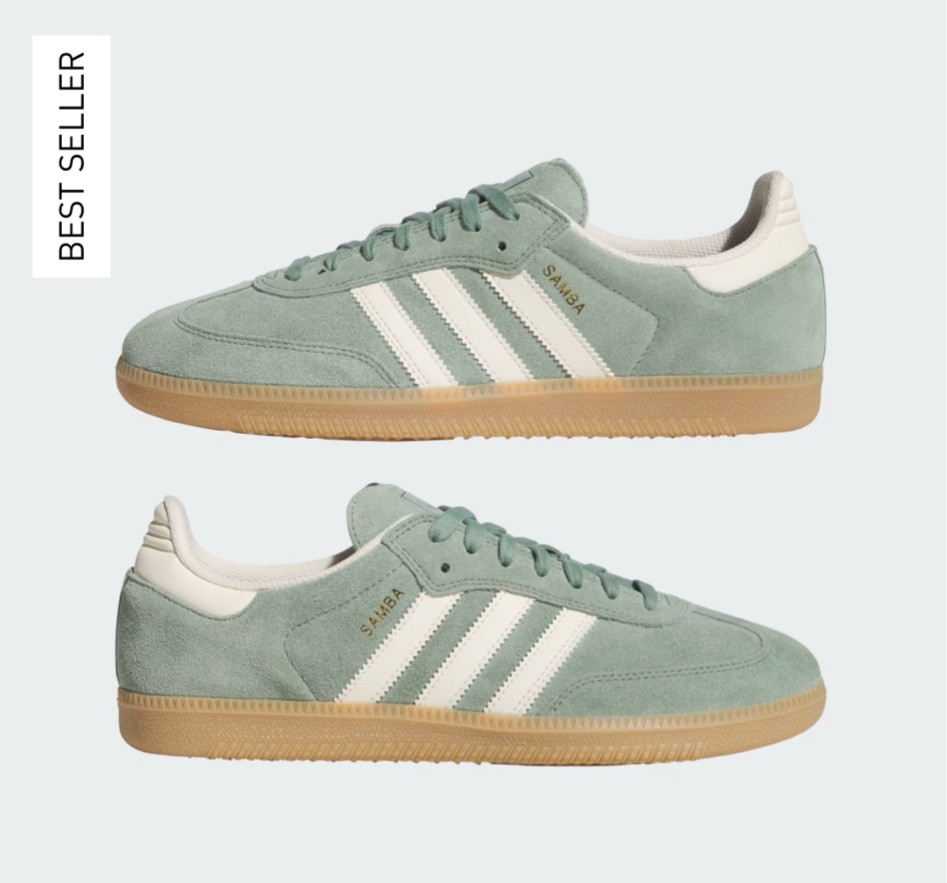 Apple jade addidas sambas 🤩!! Autumns & Summers these are a need! 