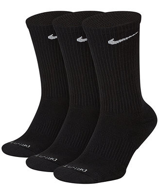 Unisex Everyday Plus Cushioned Training Crew Socks 3 Pairs | Macy's
