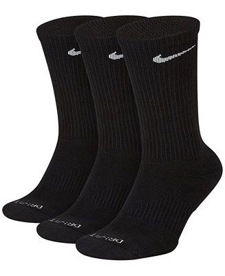 Nike Unisex Everyday Plus Cushioned Training Crew Socks 3 Pairs - Macy's | Macy's