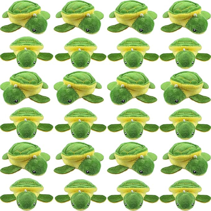 HyDren 24 Pcs Small Turtle Stuffed Toy 3.2 Inch Mini Sea Turtle Animal Plush Toys Turtle Adorable... | Amazon (US)