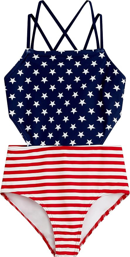 Kanu Surf Girls Beach Girl Sport Cut-Out one Piece Swimsuit | Amazon (US)