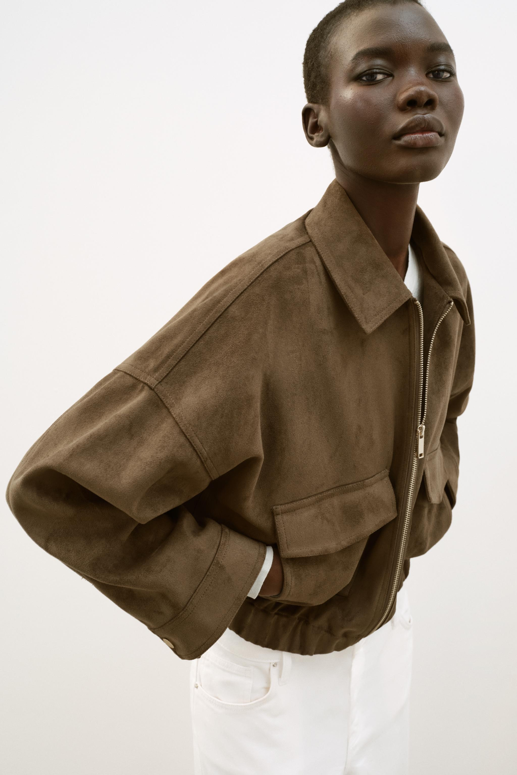 BLOUSON BOMBER 100% CUIR ZW COLLECTION ÉDITION LIMITÉE | Zara FR