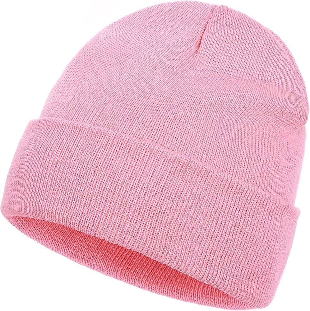 Beanie for Men Women, Slouchy Knitted Beanie Hats Winter Warm Hat Unisex Cuffed Plain Hat for Col... | Amazon (US)
