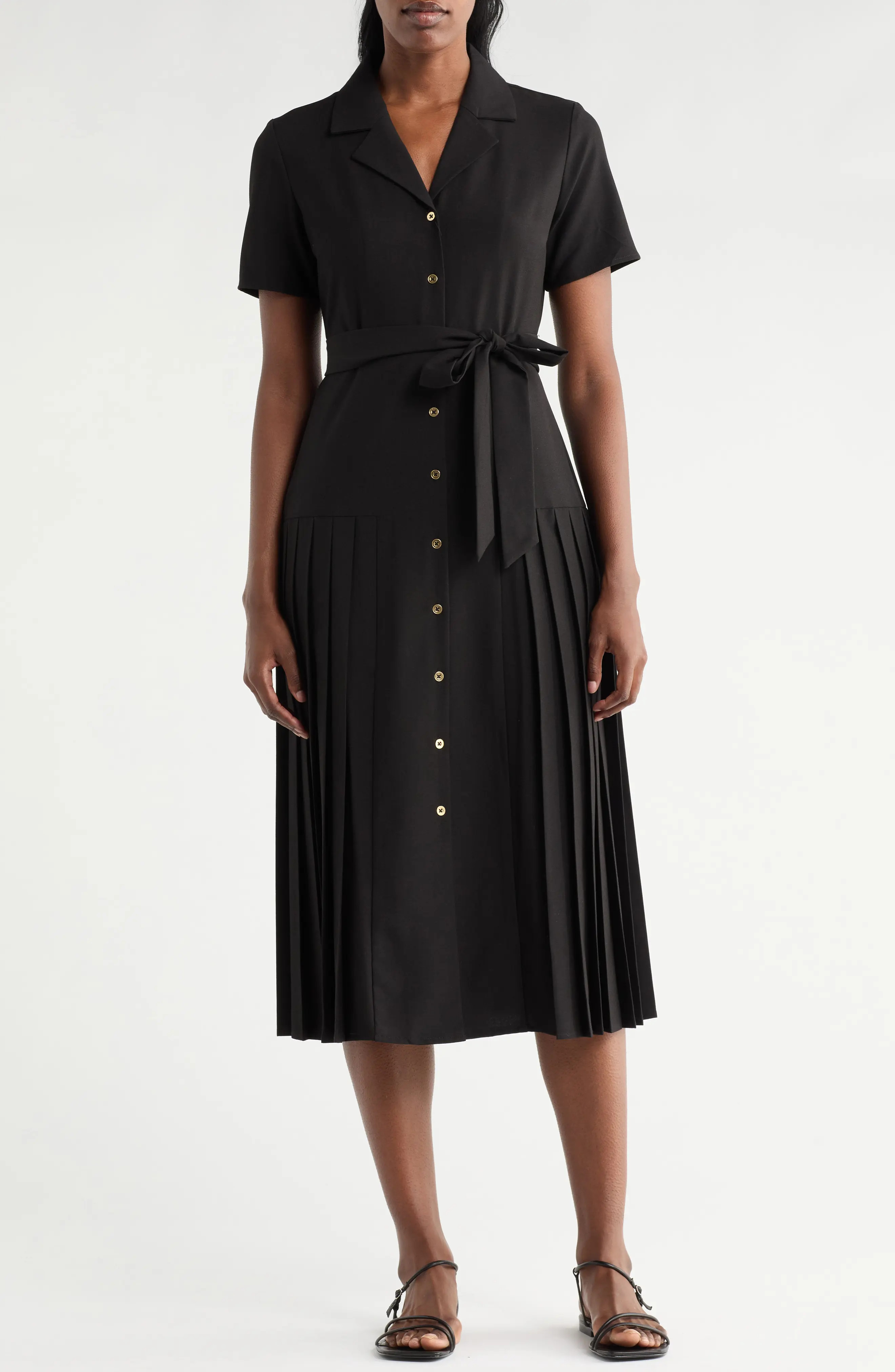 Nanette Lepore Pleated A-Line Shirtdress (Women) | Nordstromrack | Nordstrom Rack