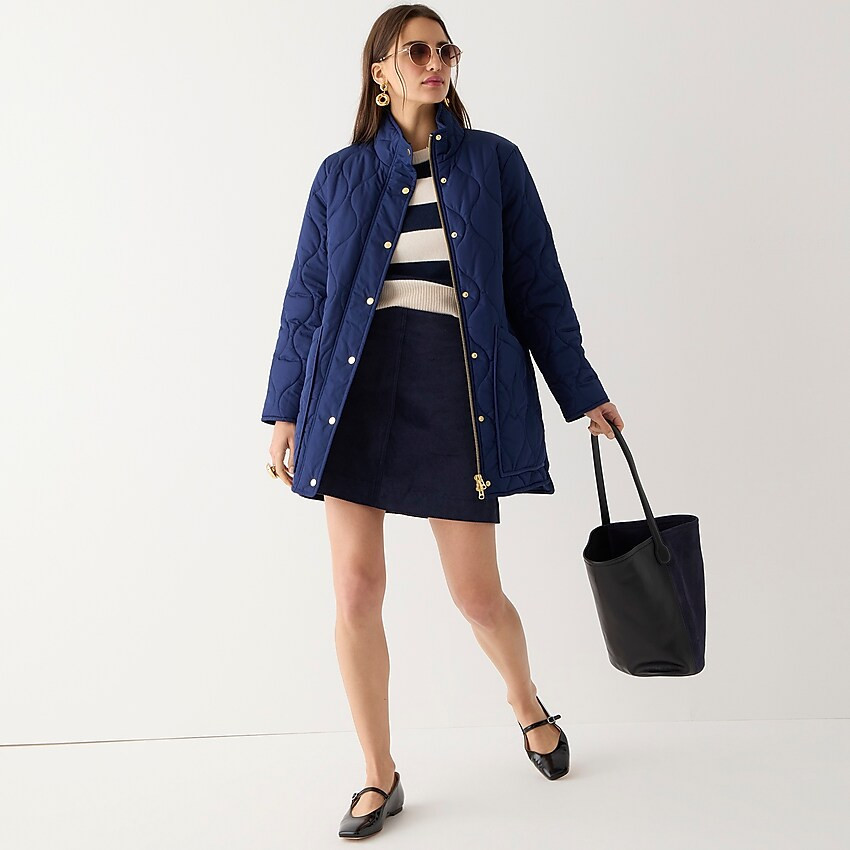 New quilted cocoon puffer coat | J. Crew US