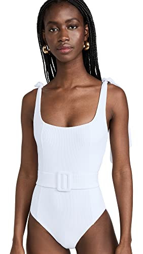 Beach Riot Women's Sydney Belted One Piece White S | Amazon (US)