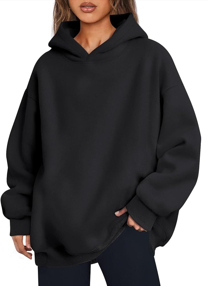 Trendy Queen Women's Oversized Hoodies Fleece Hooded Sweatshirts Comfy Casual Pullover Loose Ligh... | Amazon (US)