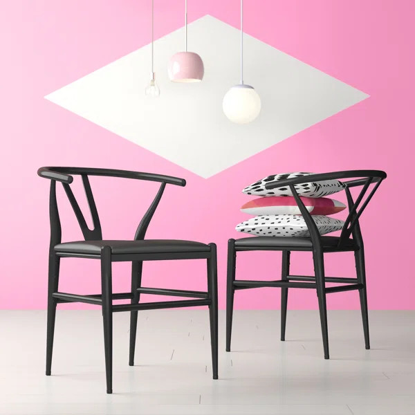 Thorton Side Chair in Black (Set of 2) | Wayfair North America