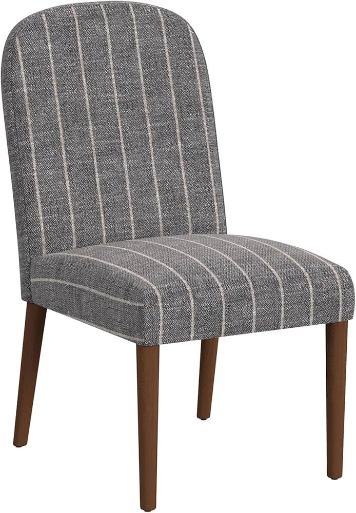 HomePop Classic Parsons Dining Chairs, Gray Midnight Woven Stripe (Single Pack) | Amazon (US)