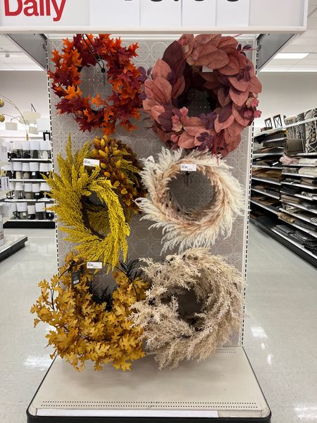 Target wreaths! Fall home decor. #homesweetjones #meandmrjones 

#LTKhome #LTKSeasonal #LTKunder50