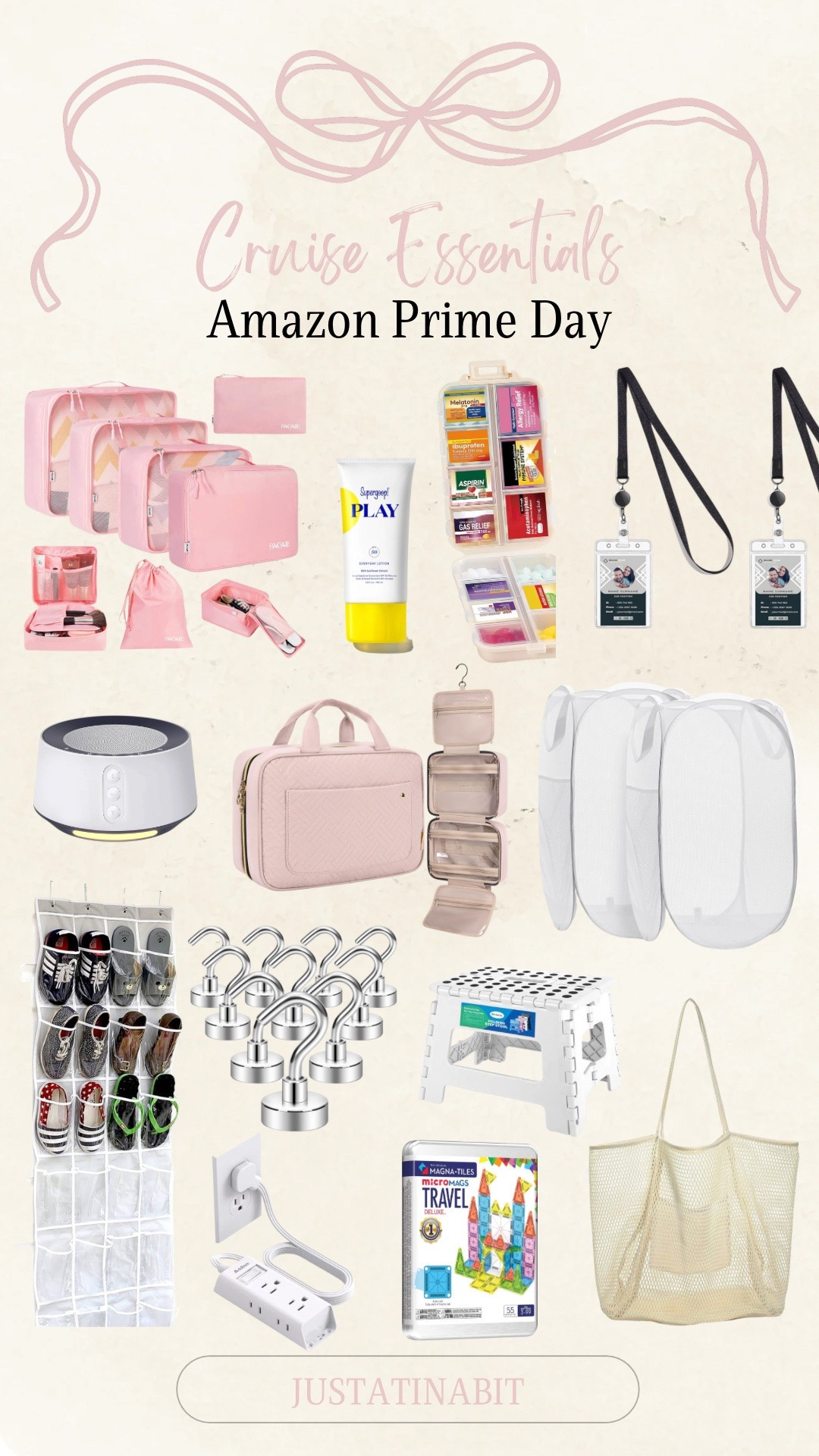 Amazon Prime Day - Cruise Essentials!

Vacation essentials, Collapsible laundry basket, over the door organizer, pill organizer box, magnetic hooks, outlets, white noise machine, mesh beach tote, packing cubes, id holder, stepping stool, sunscreen 


#LTKtravel #LTKhome

#LTKsale