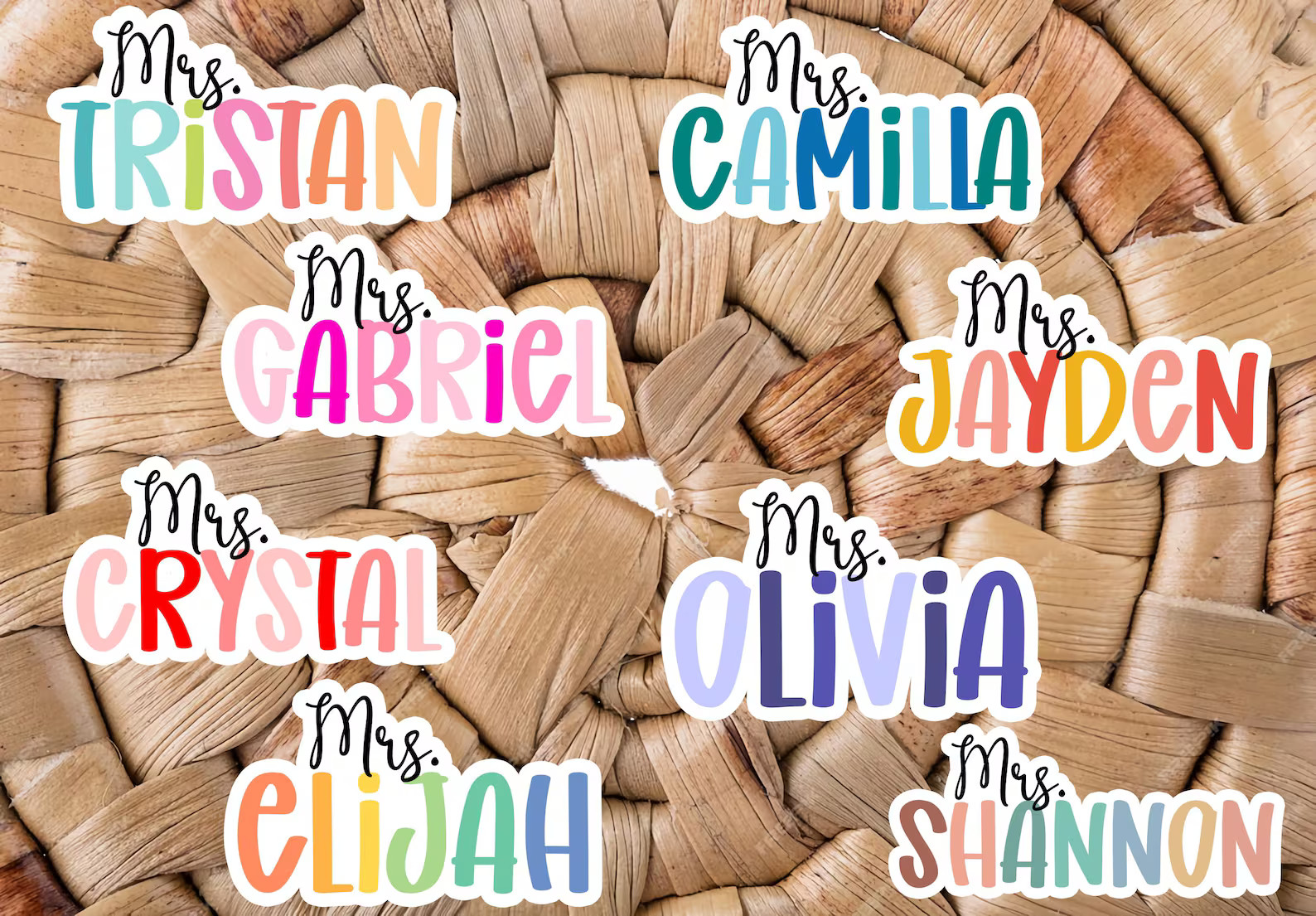 Custom Name Stickers Personalized Vinyl Waterproof for Teacher Student Kids Girls Teens Name Tags... | Etsy (US)