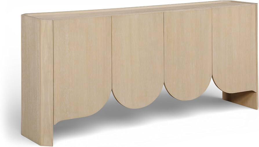Meridian Furniture Ember Natural Solid Wood Sideboard/Buffet | Amazon (US)