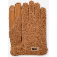 UGG® fluff Glove in Brown, Size Medium, Polyester | UGG NL